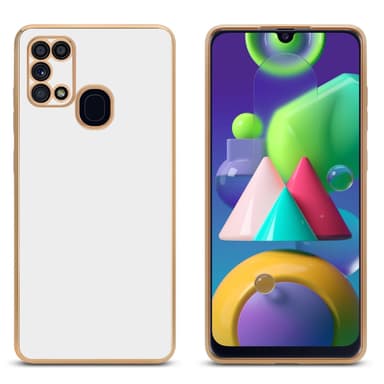 Samsung Galaxy M31 Suojakuori Cover (Valkoinen)