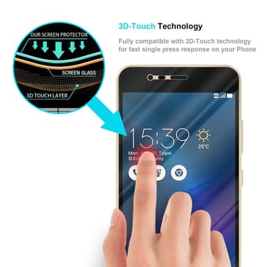 Asus ZenFone 3 MAX (5.2 Zoll) Suojakalvo Karkaistu lasi