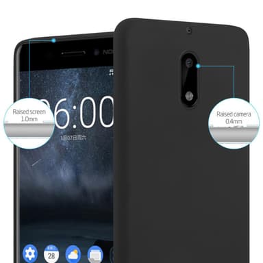 Suojakuori Nokia 6 2017 Kotelo (Musta)