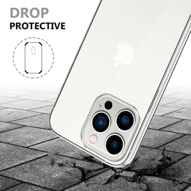 iPhone 14 PRO Suojakuori Case Cover (Läpinäkyvä)