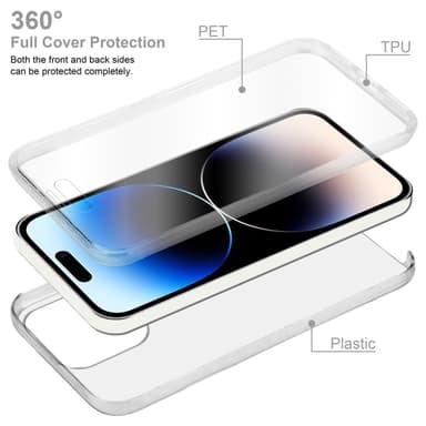 iPhone 14 PRO Suojakuori Case Cover (Läpinäkyvä)