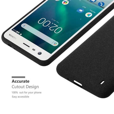 Suojakuori Nokia 2 2017 Kotelo (Musta)