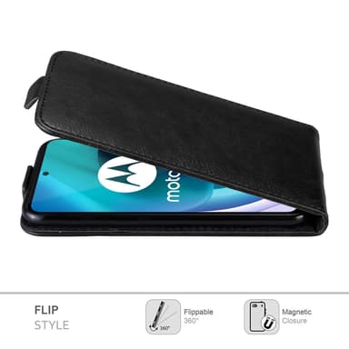 Motorola MOTO G71 5G Suojakuori Lompakkokotelo (Musta)