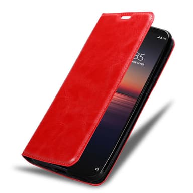 Sony Xperia 1 II Suojakuori Lompakkokotelo (Punainen)