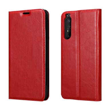 Sony Xperia 1 II Suojakuori Lompakkokotelo (Punainen)