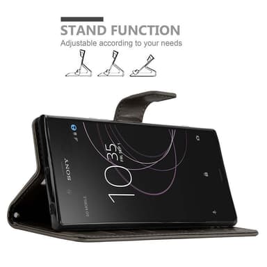 Sony Xperia XZ1 Suojakuori Lompakkokotelo (harmaa)