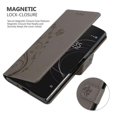 Sony Xperia XZ1 Suojakuori Lompakkokotelo (harmaa)