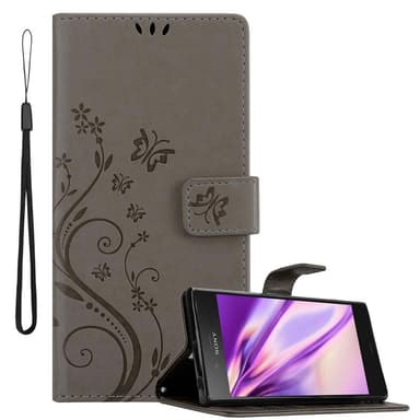 Sony Xperia XZ1 Suojakuori Lompakkokotelo (harmaa)
