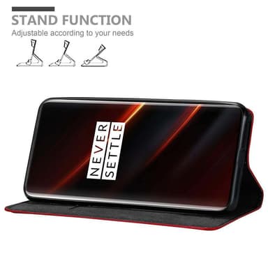 OnePlus 7T PRO Suojakuori Lompakkokotelo (Punainen)