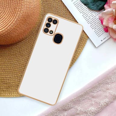 Samsung Galaxy M31 Suojakuori Cover (Valkoinen)