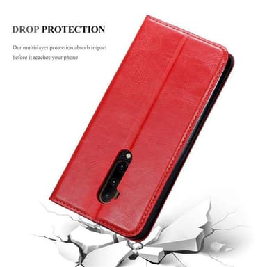 OnePlus 7T PRO Suojakuori Lompakkokotelo (Punainen)