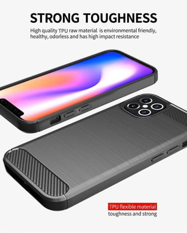 Suojakuori iPhone 12 PRO MAX Kotelo (Musta)