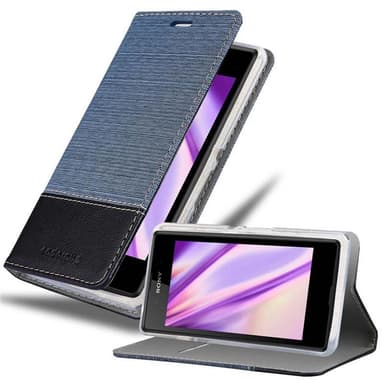 Sony Xperia E3 Suojakuori Lompakkokotelo (Sininen)