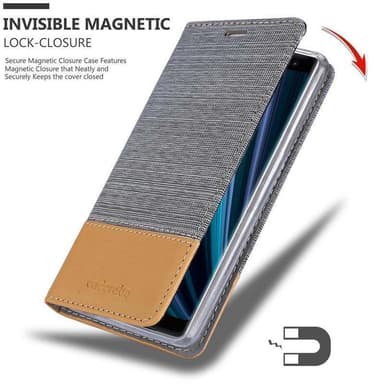 Sony Xperia XZ3 Suojakuori Lompakkokotelo (harmaa)