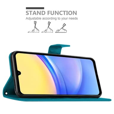 Samsung Galaxy A15 Suojakuori Lompakkokotelo (Sininen)