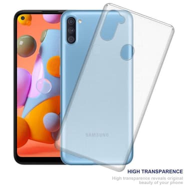 Samsung Galaxy A11 / M11 Suojakuori Kotelo (Läpinäkyvä)