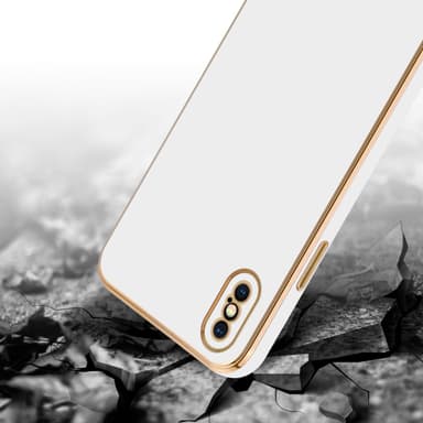 iPhone XS MAX Suojakuori Case Cover (Valkoinen)