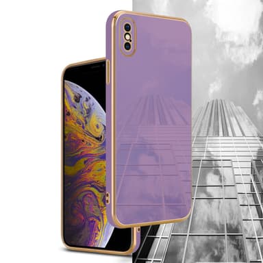 iPhone X / XS Suojakuori Case Cover (Violetti)