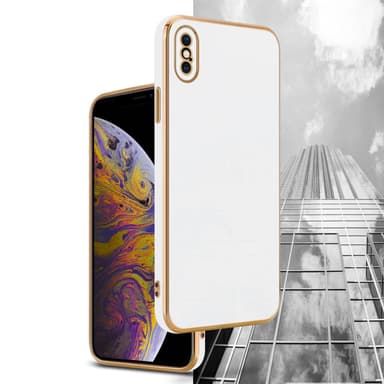 iPhone XS MAX Suojakuori Case Cover (Valkoinen)