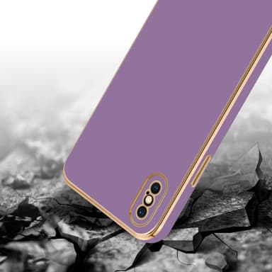 iPhone X / XS Suojakuori Case Cover (Violetti)