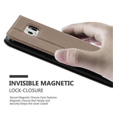 Lompakkokotelo Samsung Galaxy S6 Case (Ruskea)