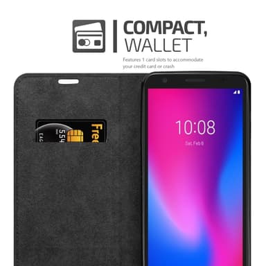 ZTE Blade A3 2020 Suojakuori Lompakkokotelo (Ruskea)