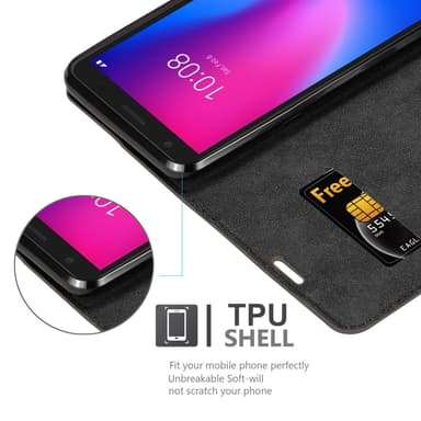 ZTE Blade A3 2020 Suojakuori Lompakkokotelo (Ruskea)