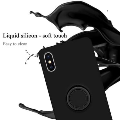 iPhone XS MAX Suojakuori Case Kotelo (Musta)