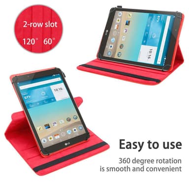 LG G Pad F (8.0 tuumaa) Suojakuori Kotelo (Punainen)