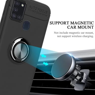 Samsung Galaxy A21s Suojakuori Kotelo (Musta)