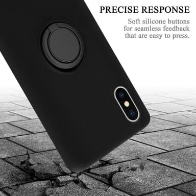 iPhone XS MAX Suojakuori Case Kotelo (Musta)