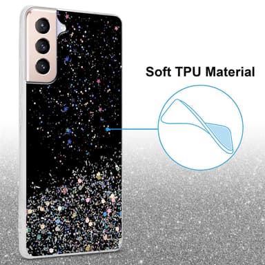 Samsung Galaxy S21 PLUS Suojakuori Kotelo (Musta)