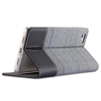 Huawei P8 LITE 2015 Suojakuori Lompakkokotelo (harmaa)