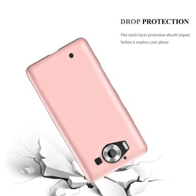 Nokia Lumia 950 Suojakuori Kotelo (Vaaleanpunainen)