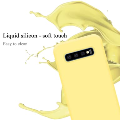 Samsung Galaxy S10 PLUS Suojakuori Kotelo (Keltainen)