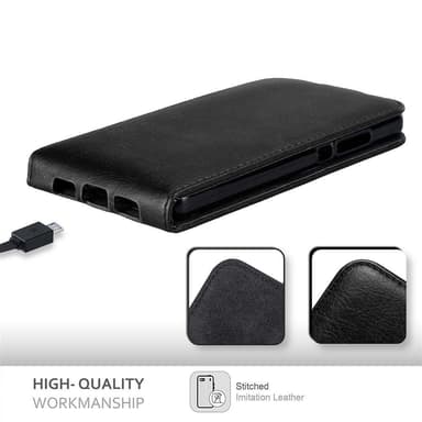 Huawei P8 LITE 2015 Suojakuori Lompakkokotelo (Musta)