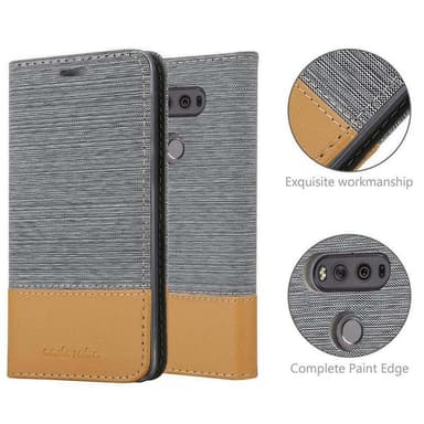 LG V20 Suojakuori Lompakkokotelo (harmaa)