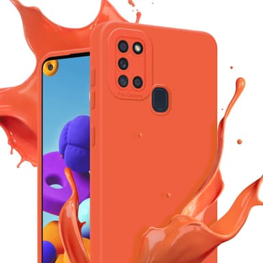 Samsung Galaxy A21s Suojakuori Kotelo (Oranssi)