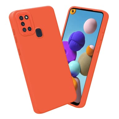 Samsung Galaxy A21s Suojakuori Kotelo (Oranssi)