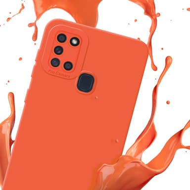 Samsung Galaxy A21s Suojakuori Kotelo (Oranssi)