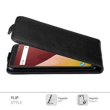 WIKO VIEW PRIME Suojakuori Lompakkokotelo (Musta)
