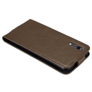 Huawei P20 Suojakuori Lompakkokotelo (Ruskea)