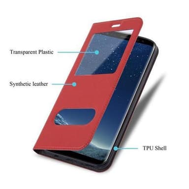 Lompakkokotelo Samsung Galaxy S8 Case (Punainen)