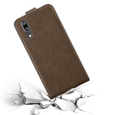 Huawei P20 Suojakuori Lompakkokotelo (Ruskea)