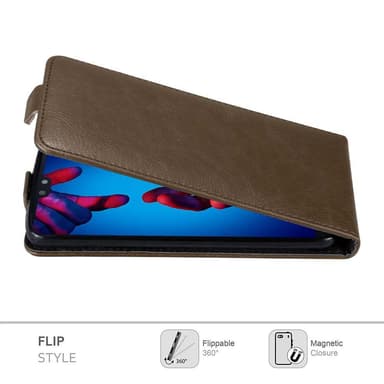 Huawei P20 Suojakuori Lompakkokotelo (Ruskea)