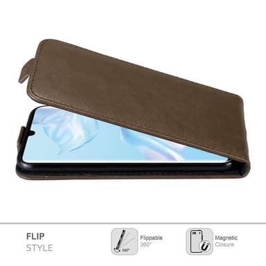Huawei P30 PRO Suojakuori Lompakkokotelo (Ruskea)