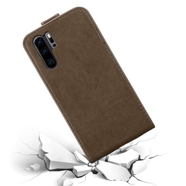 Huawei P30 PRO Suojakuori Lompakkokotelo (Ruskea)
