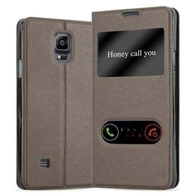 Lompakkokotelo Samsung Galaxy NOTE 4 Case (Ruskea)