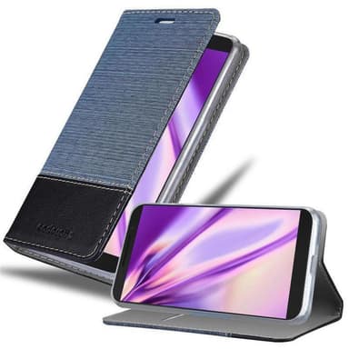 Alcatel 3X 2018 Suojakuori Lompakkokotelo (Sininen)