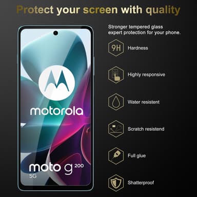 Motorola MOTO G200 5G Suojakalvo Karkaistu lasi